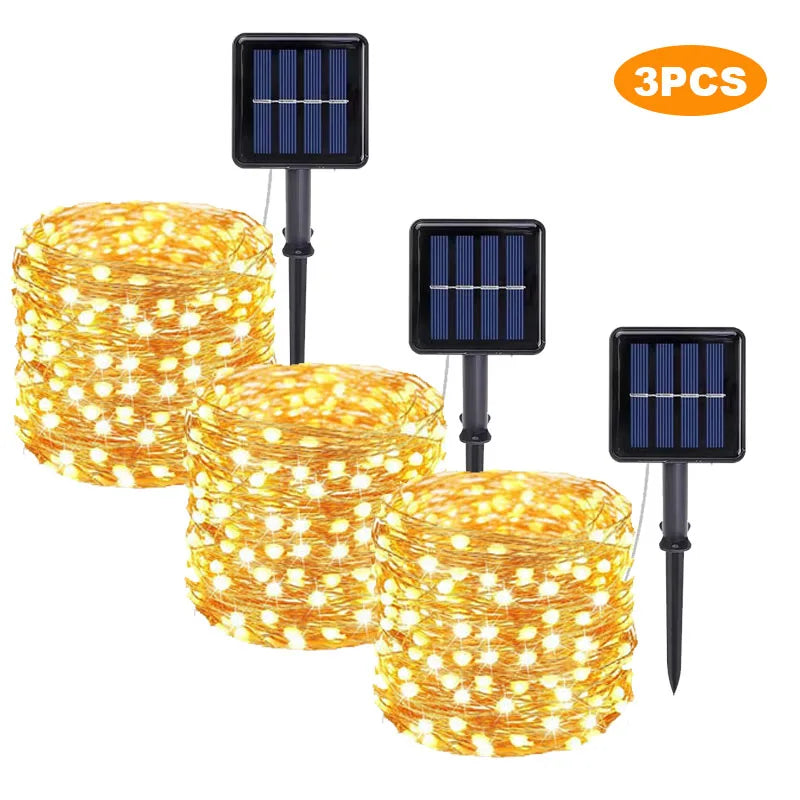 Pisca Pisca Natal Solar com 8 Modos de Iluminação - ULTIMAS UNIDADES