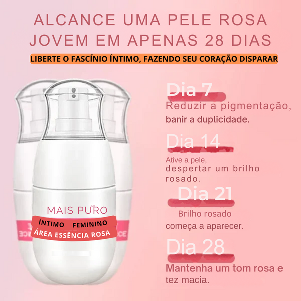 Clareador Clarier™ Essência Rosada Clareadora de Área Íntima Feminina