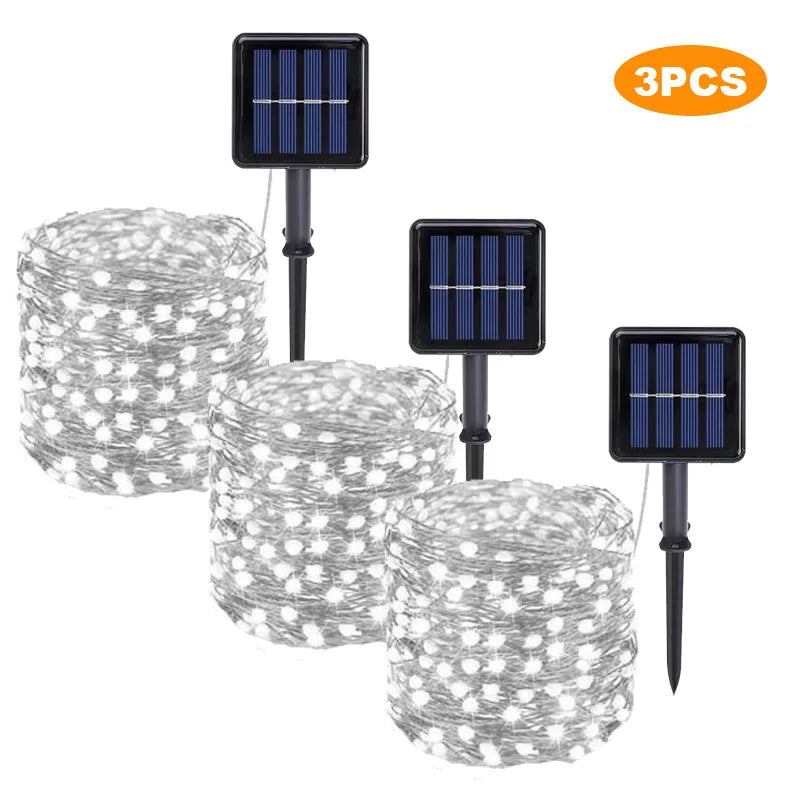 Pisca Pisca Natal Solar com 8 Modos de Iluminação - ULTIMAS UNIDADES