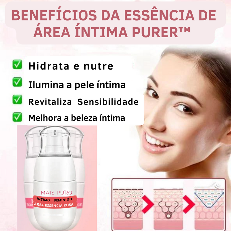 Clareador Clarier™ Essência Rosada Clareadora de Área Íntima Feminina